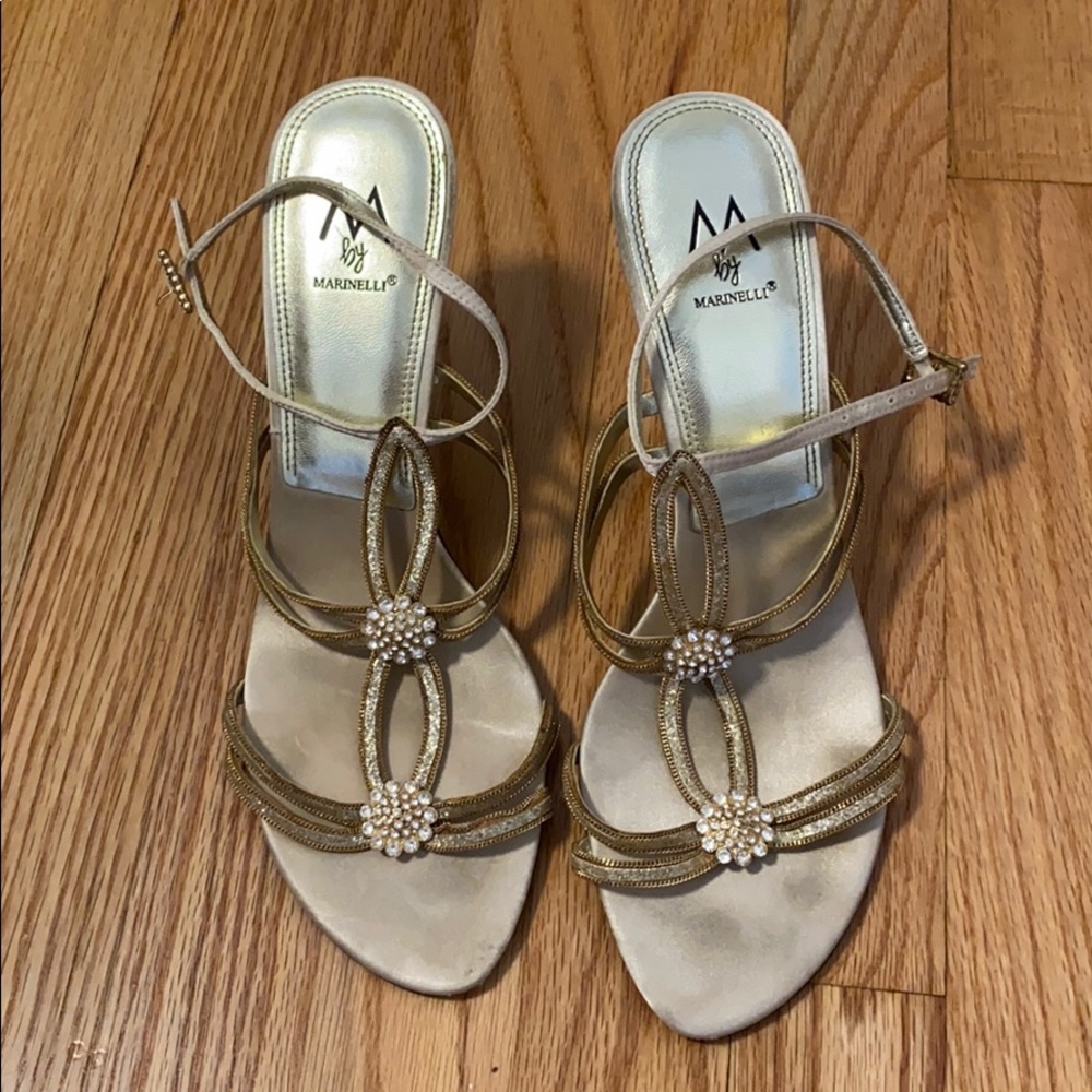 Gold heels size 10M